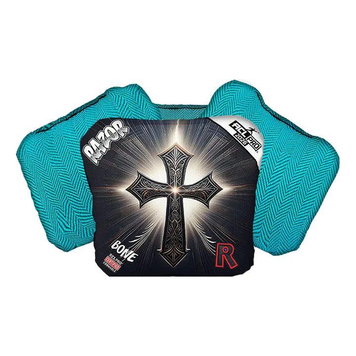 Bone | Light Cross | ACL PRO Razor Cornhole Bags