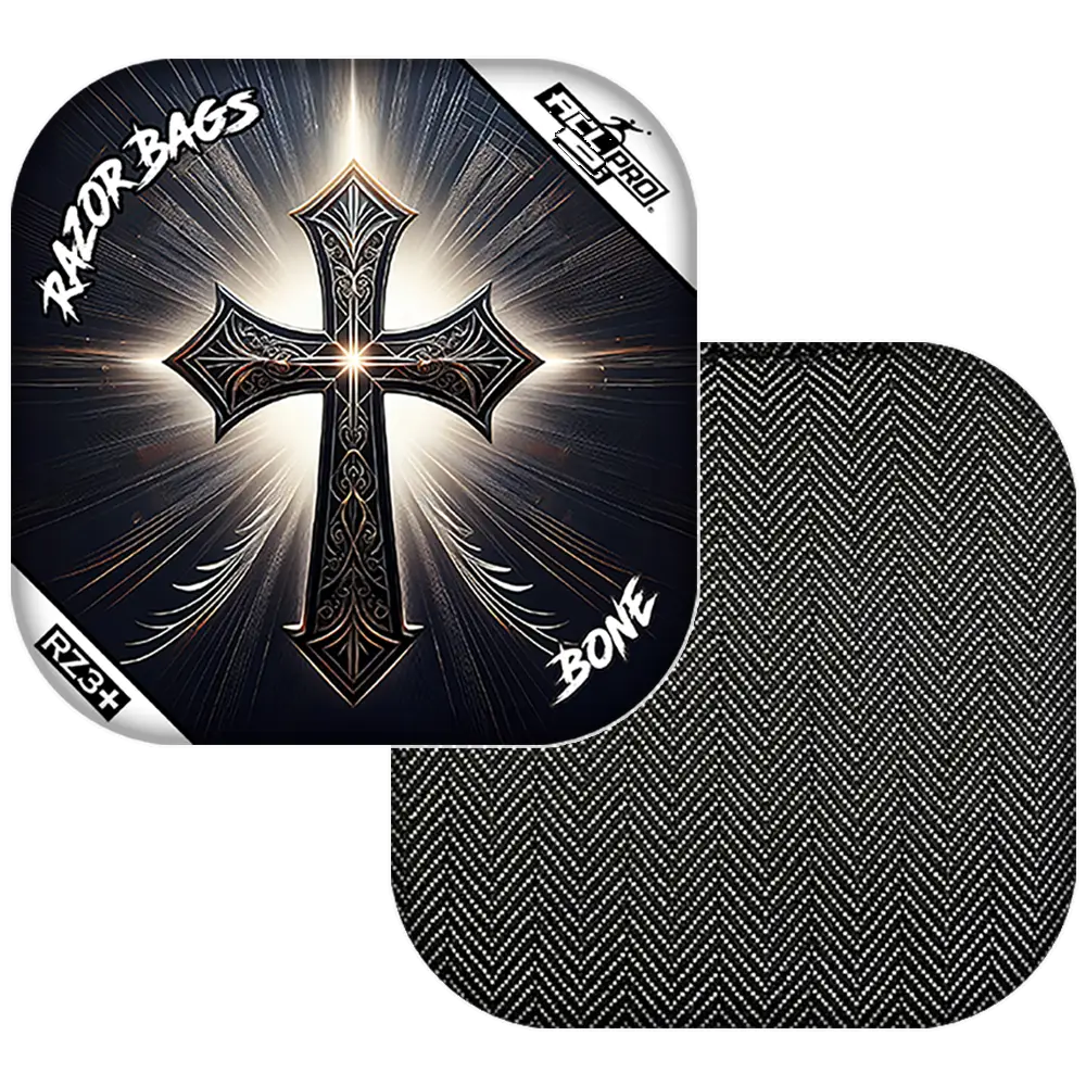Bone | Light Cross | ACL PRO Razor Cornhole Bags