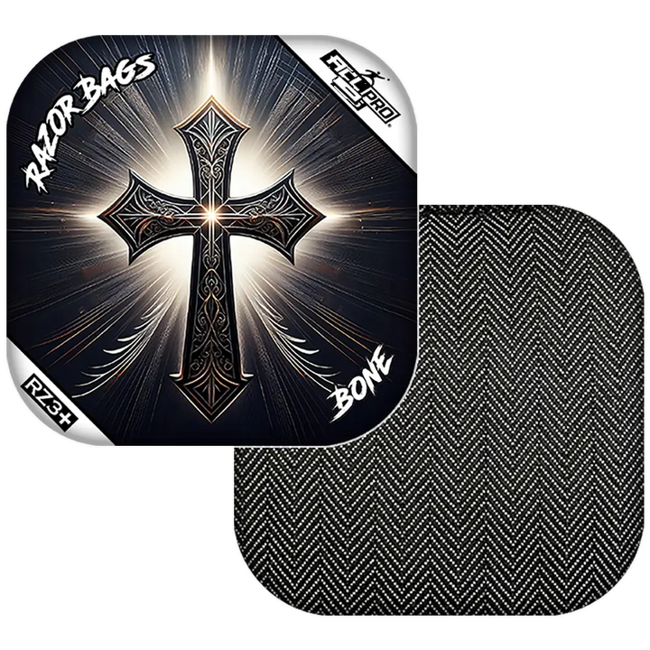 Bone | Light Cross | ACL PRO Razor Cornhole Bags