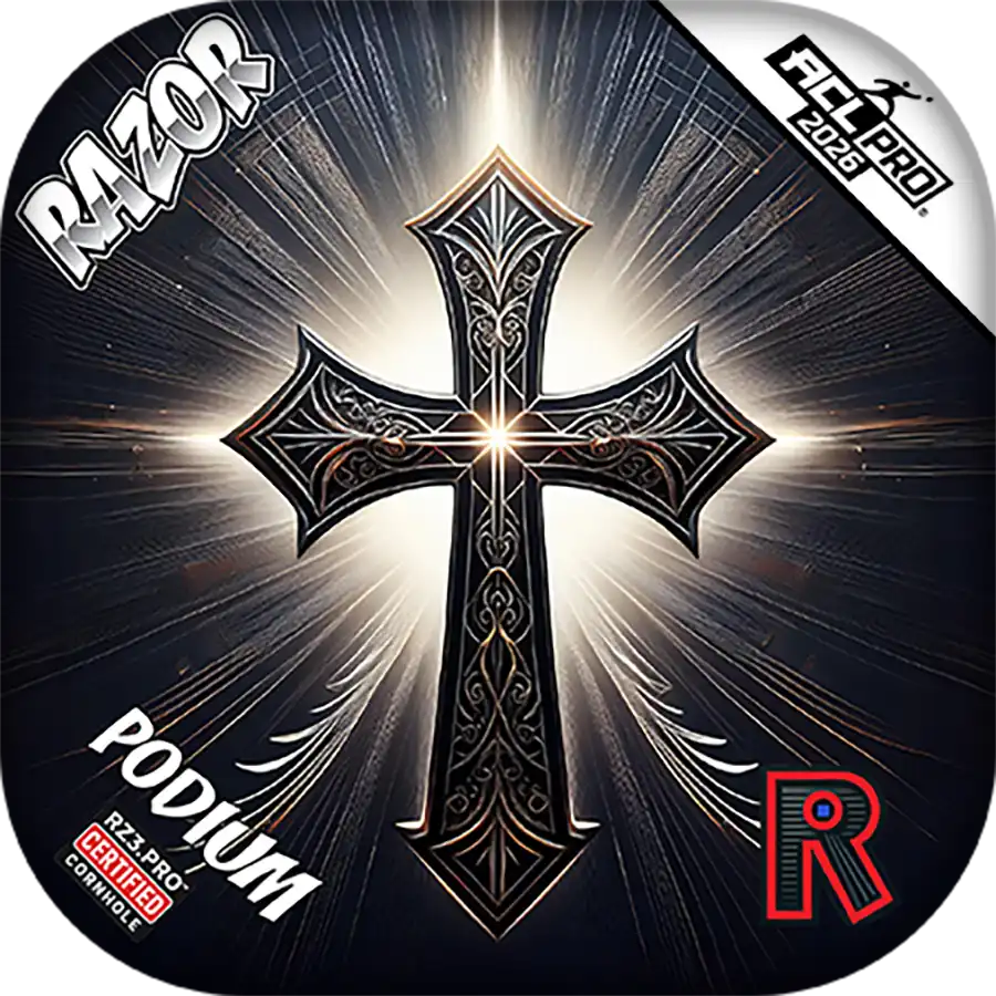 Podium PRO | Light Cross | Razor ACL PRO Cornhole Bags | Razor Bags