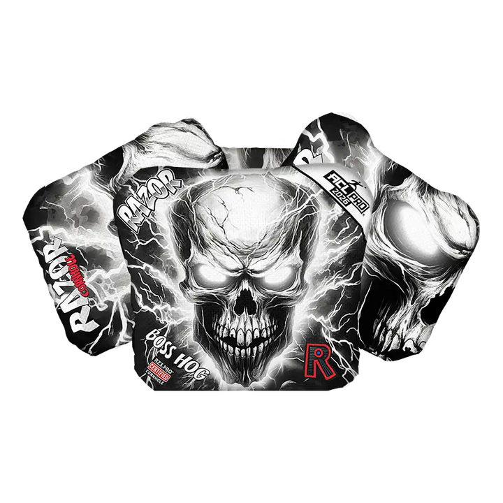 Boss Hog | Skull Lighting Strike | ACL PRO Razor Cornhole Bags