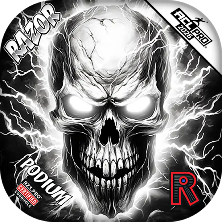 Podium | Skull Lighting Strike | ACL PRO Razor Cornhole Bags