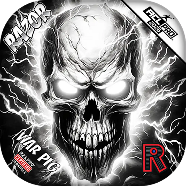 War Pig | Skull Lighting Strike | ACL PRO Razor Cornhole Bags