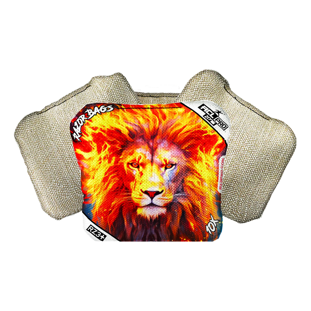 10X | Lion Flame | ACL PRO Razor Cornhole Bags