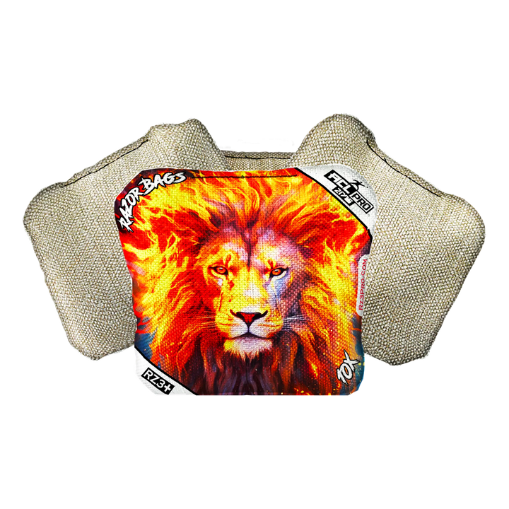 10X | Lion Flame | ACL PRO Razor Cornhole Bags