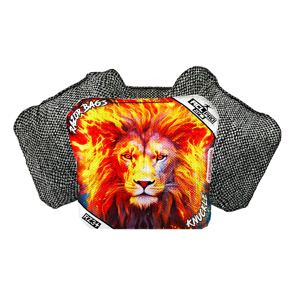 Knuckle | Lion Flame | ACL PRO Razor Cornhole Bags