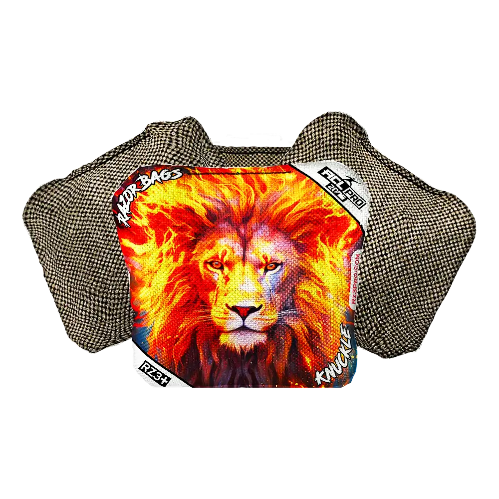 Knuckle | Lion Flame | ACL PRO Razor Cornhole Bags