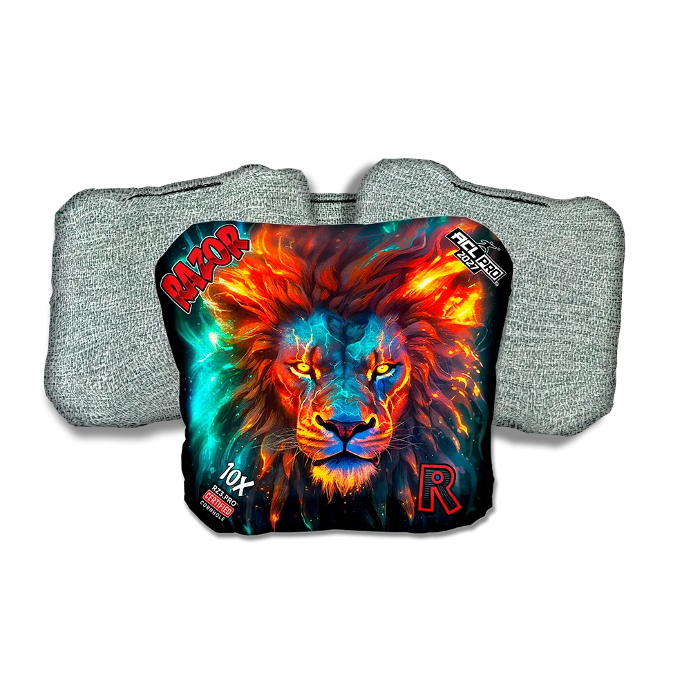 10 X PRO Lion Cosmos Light Back Cornhole Bags