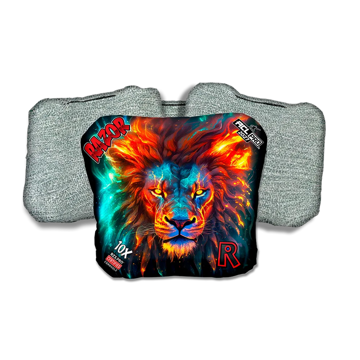 10 X PRO Lion Cosmos Light Back Cornhole Bags