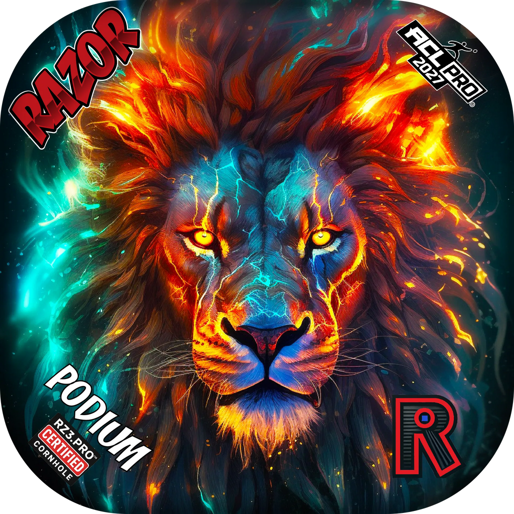 ACL Pro Cornhole Bags 8/6 | Razor Podium Series Lion Cosmos