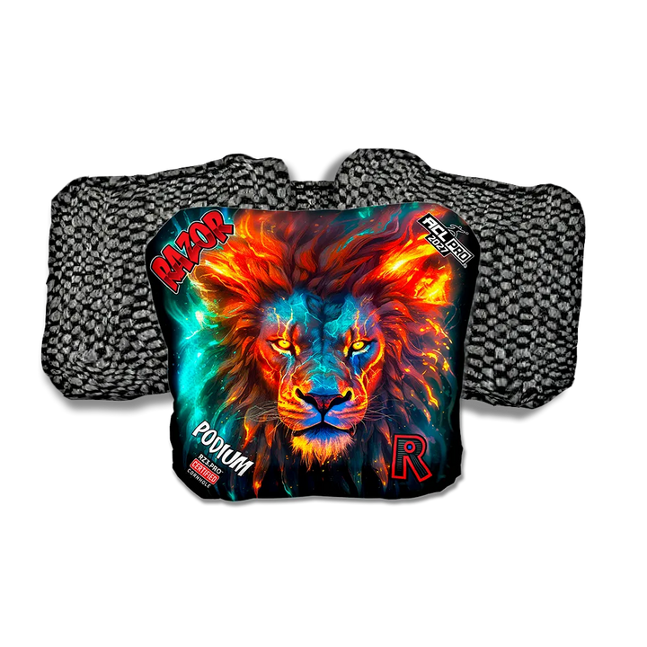 Podium PRO Lion Cosmos Black Back Cornhole Bags