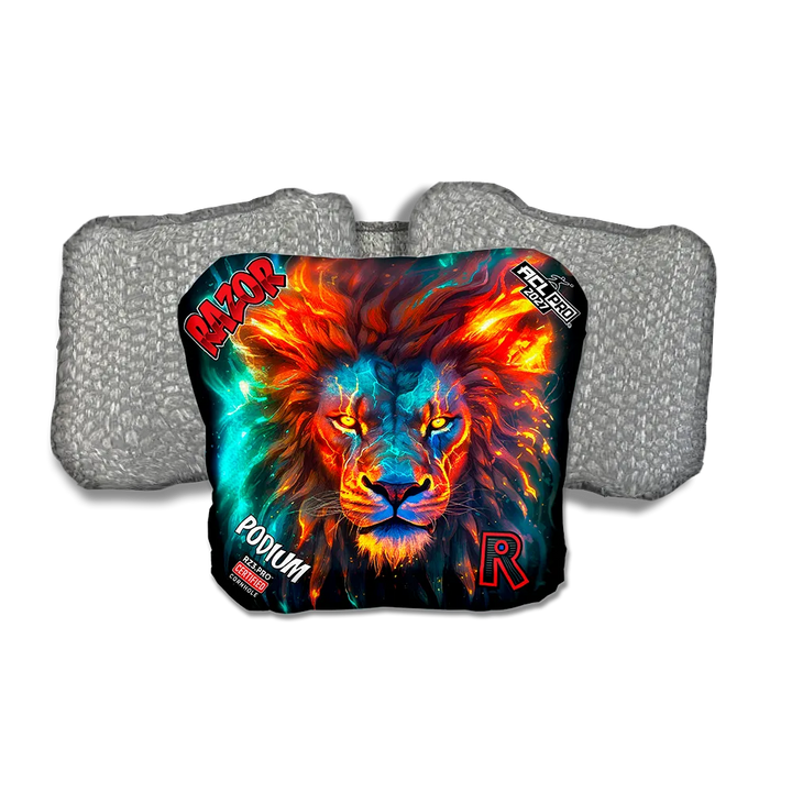 Podium PRO Lion Cosmos Silver Back Cornhole Bags