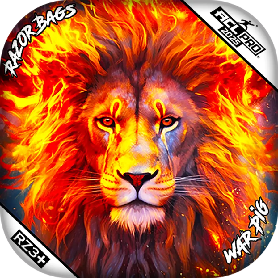War Pig | Lion Flame | ACL PRO Cornhole Bags by Razor Bags (Razor Cornhole)
