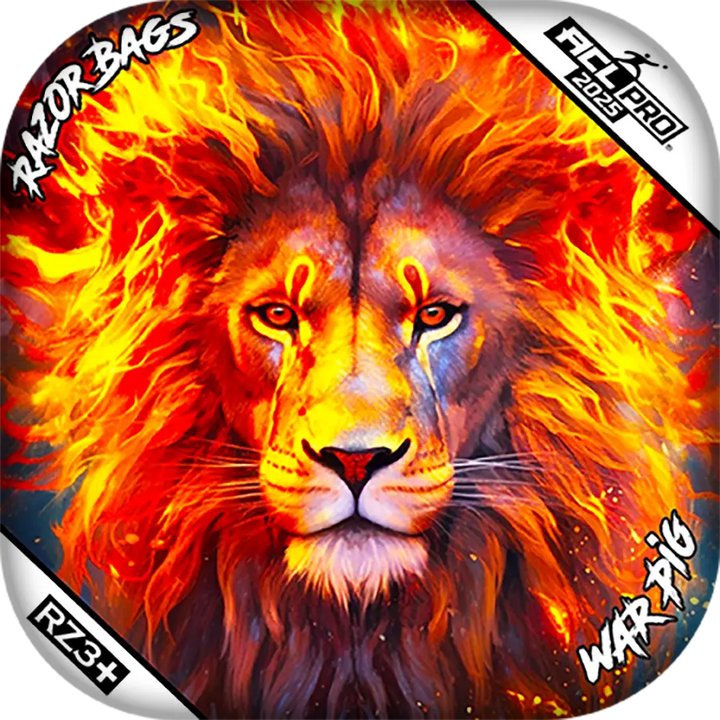 War Pig | Lion Flame | ACL PRO Cornhole Bags by Razor Bags (Razor Cornhole)