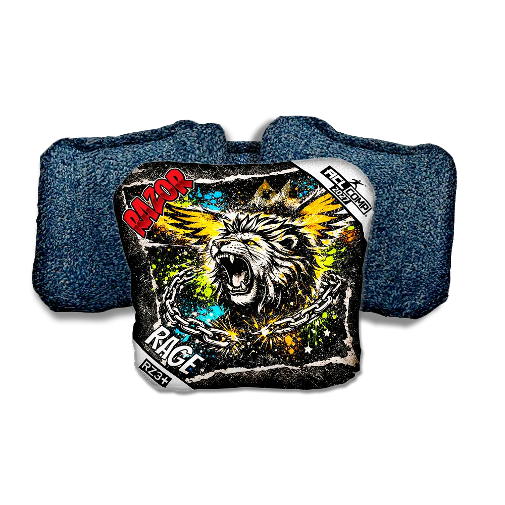 Rage COMP LION RT Blue Back Cornhole Bags