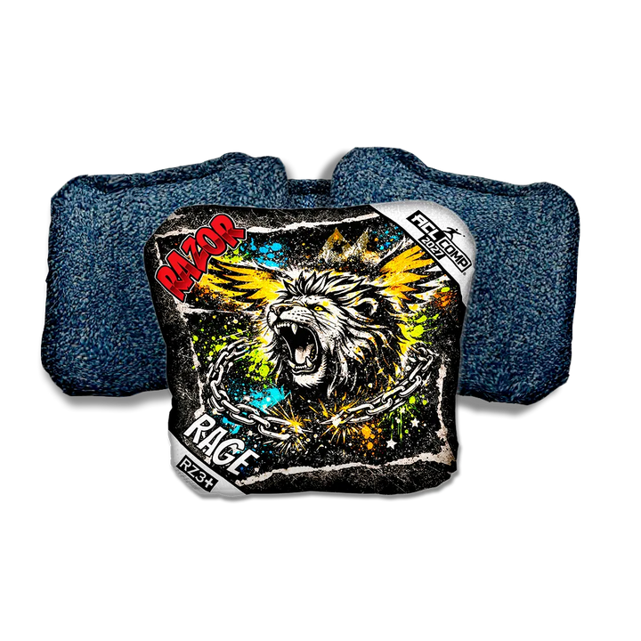 Rage COMP LION RT Blue Back Cornhole Bags