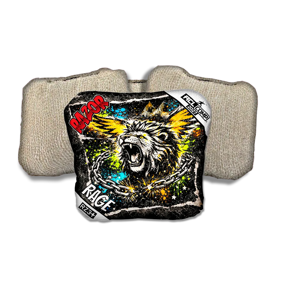 Rage COMP LION RT Tan Back Cornhole Bags