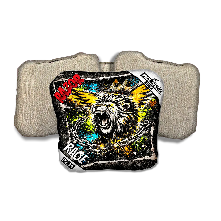 Rage COMP LION RT Tan Back Cornhole Bags