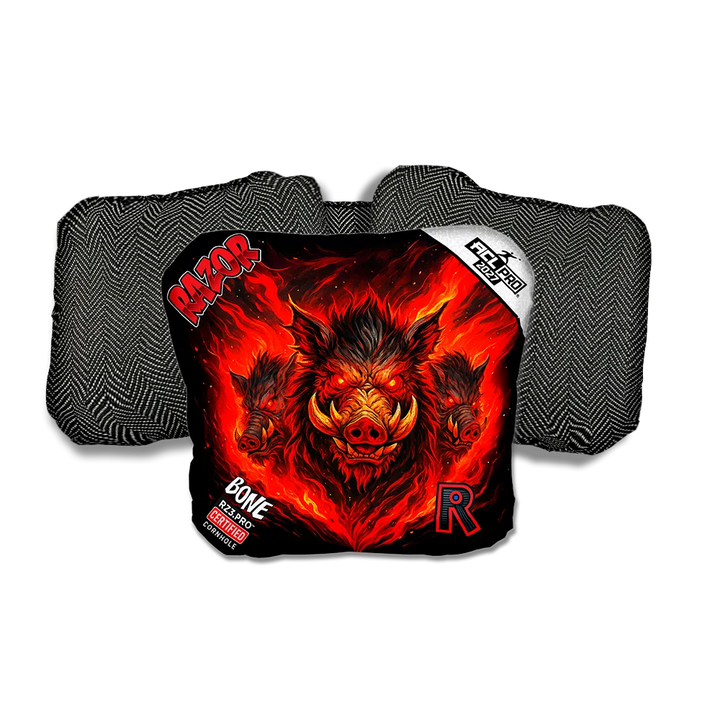 Bone PRO Little Pigs Black Back Cornhole Bags