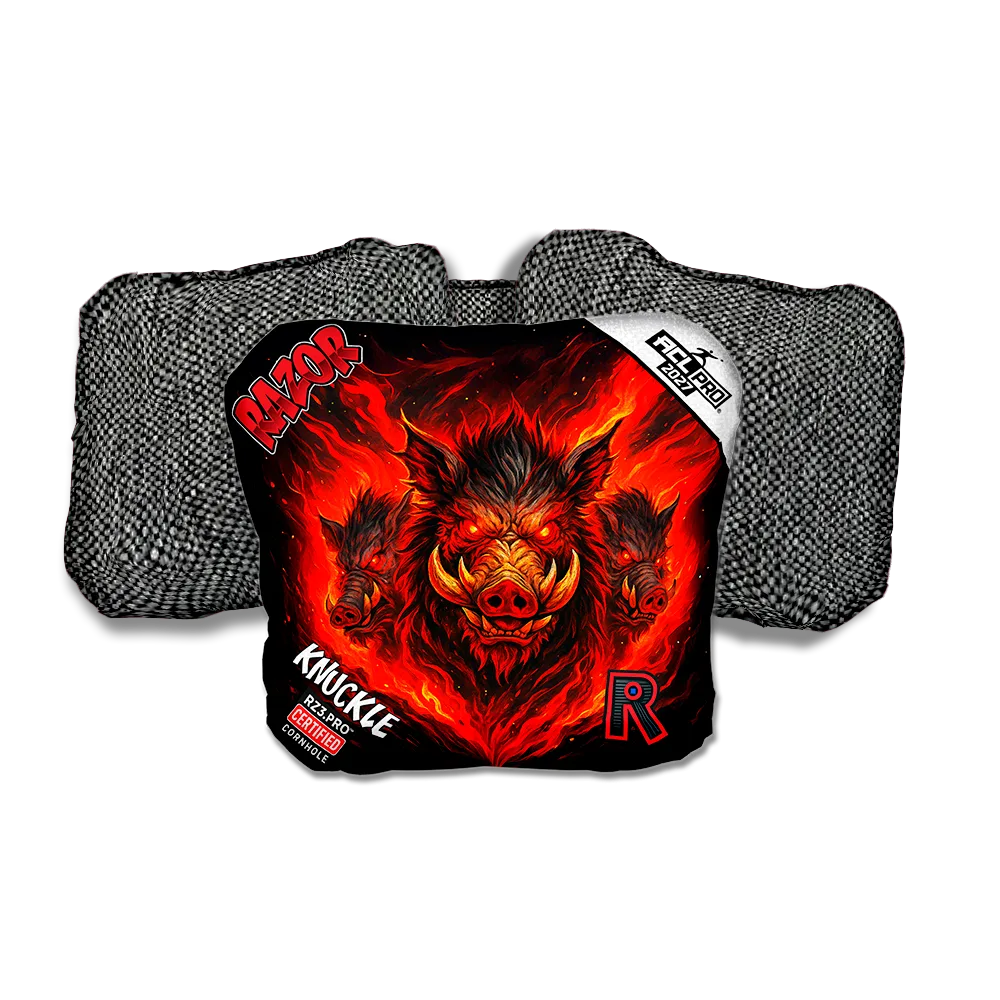 Knuckle PRO Little Pigs Gray Back Cornhole Bags