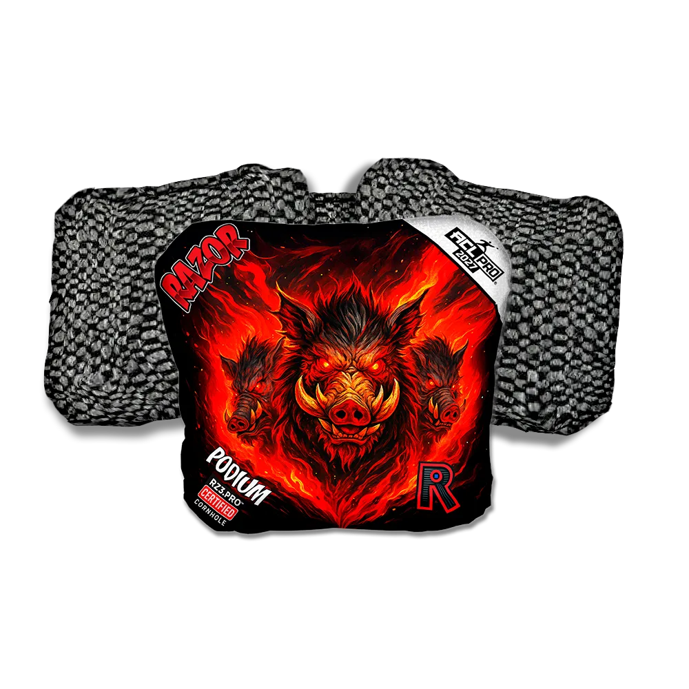 Podium PRO Little Pigs Black Back Cornhole Bags