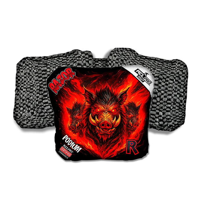 Podium PRO Little Pigs Black Back Cornhole Bags