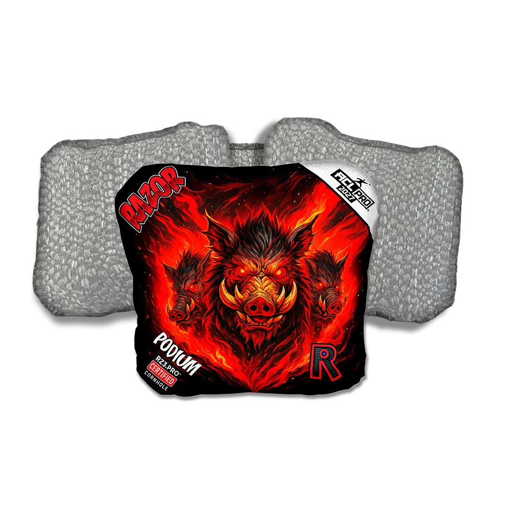 Podium PRO Little Pigs Silver Back Cornhole Bags