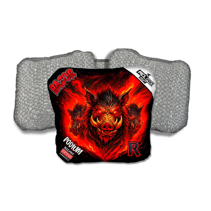 Podium PRO Little Pigs Silver Back Cornhole Bags
