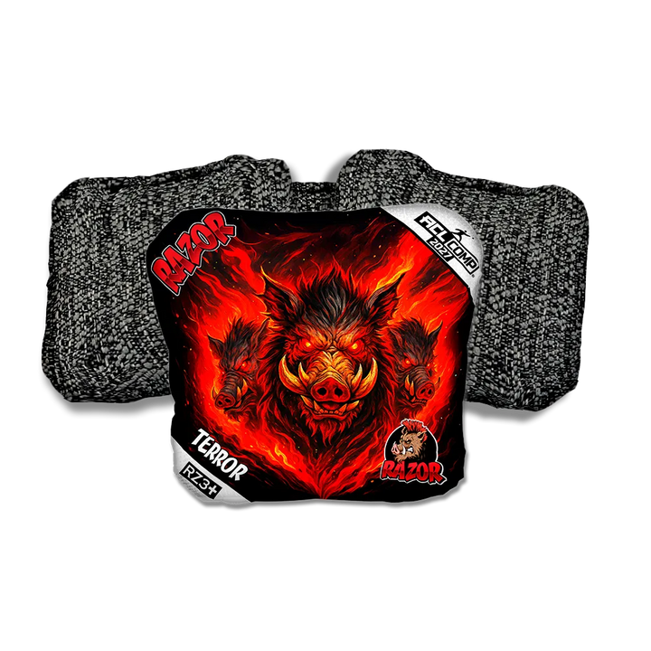 Terror COMP Little Pigs Black Back Cornhole Bags