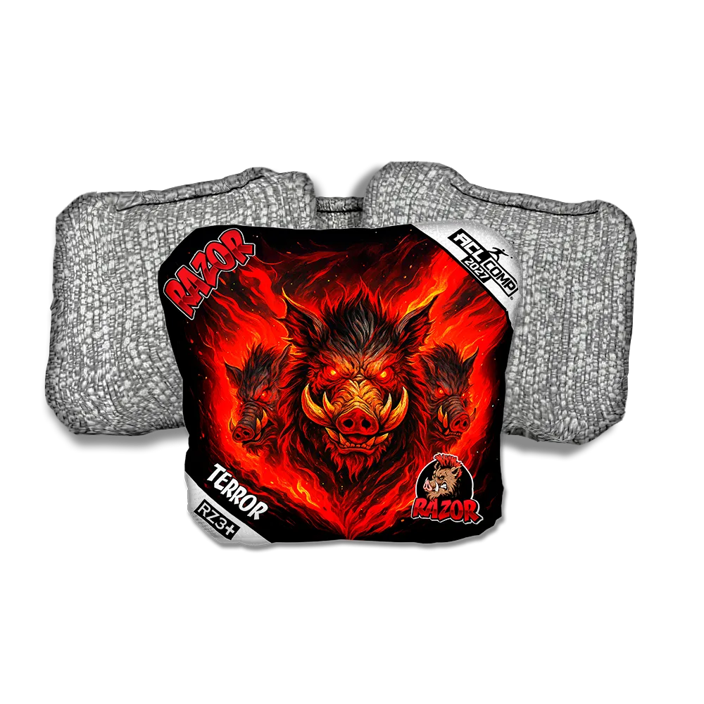 Terror COMP Little Pigs Silver Back Cornhole Bags