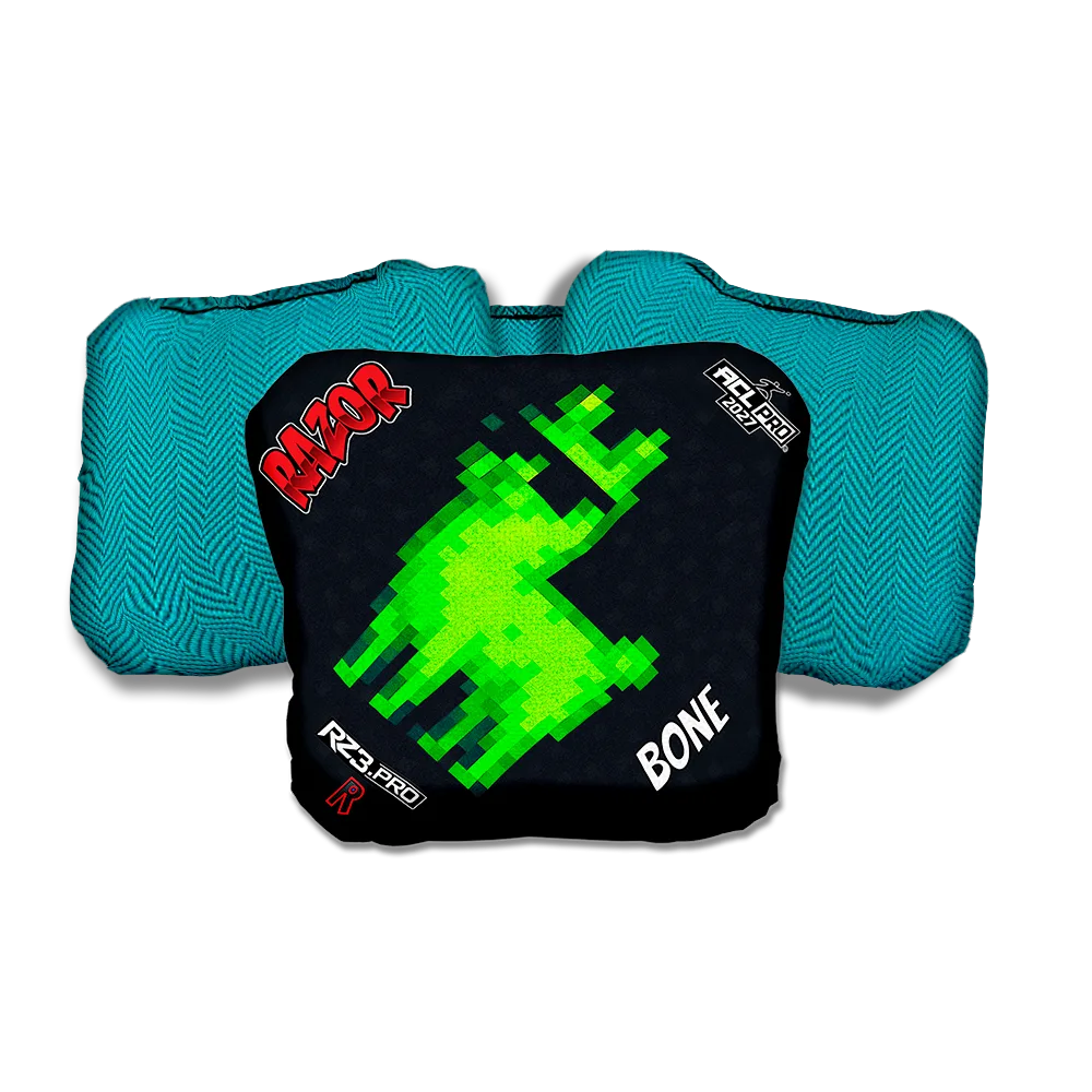 Bone PRO Llamma Teal Back Cornhole Bags