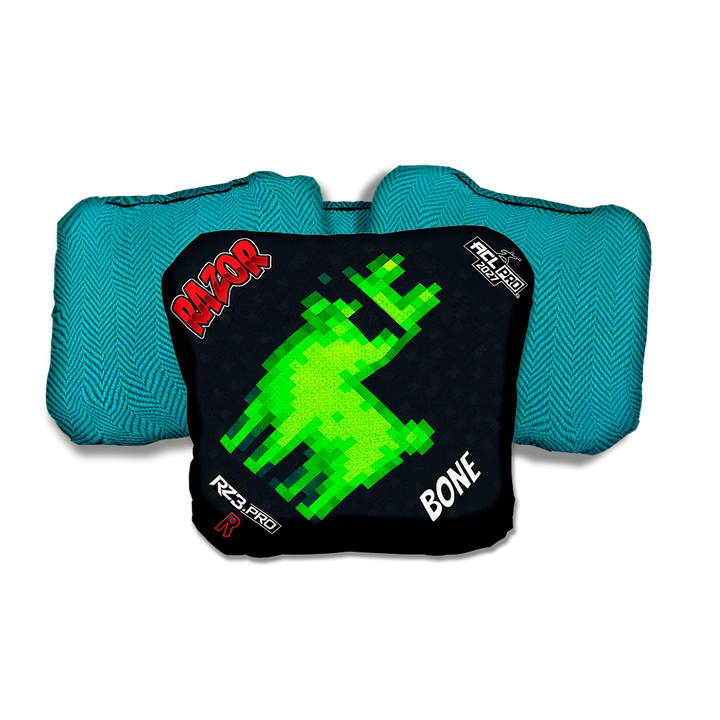 Bone PRO Llamma Teal Back Cornhole Bags
