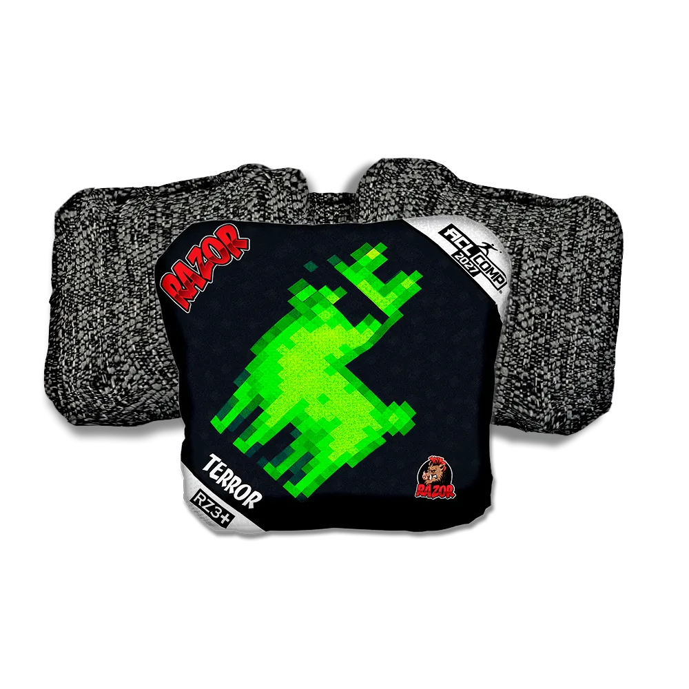 Terror COMP Llamma Black Back Cornhole Bags