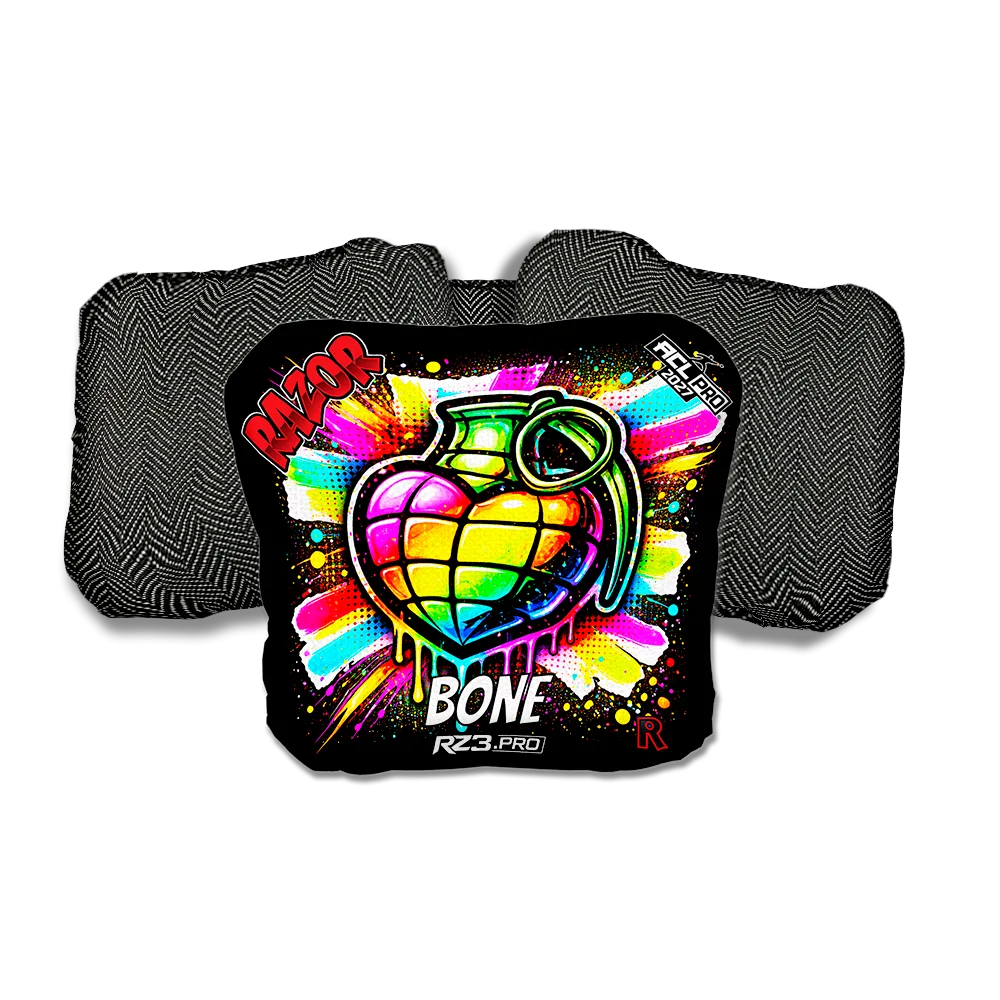 Bone PRO Love SP Black Back Cornhole Bags