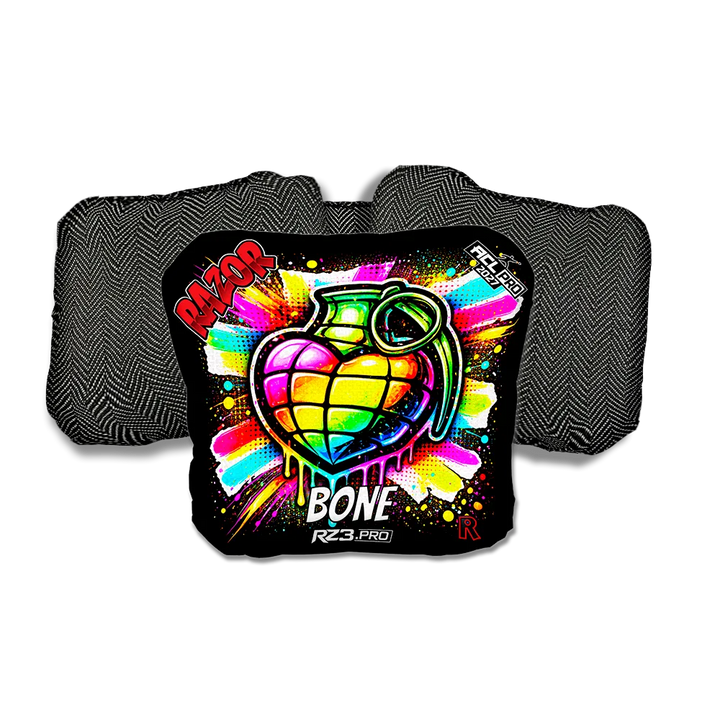 Bone PRO Love SP Black Back Cornhole Bags