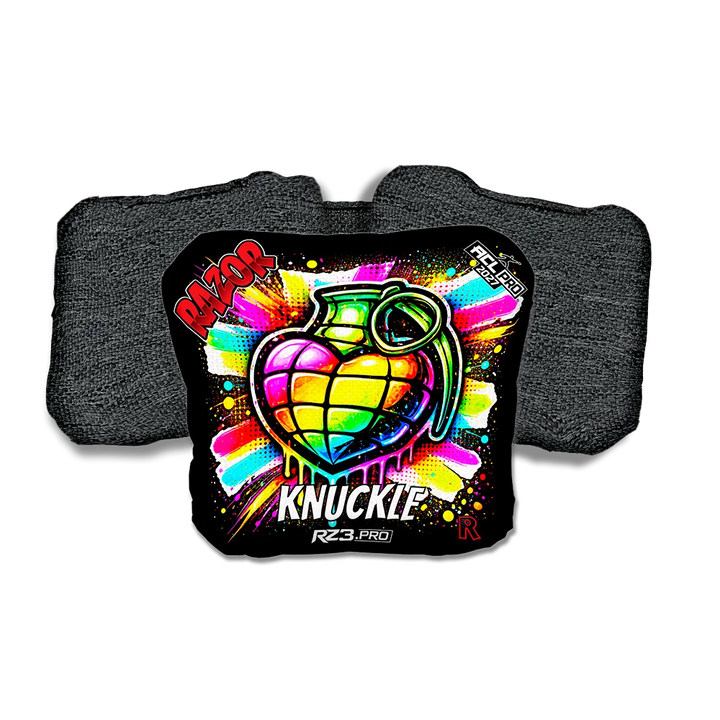 Knuckle PRO Love SP Black Back Cornhole Bags