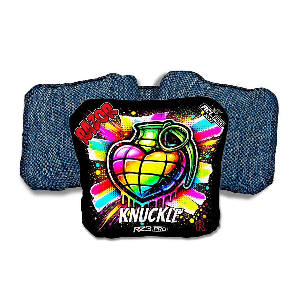 Knuckle PRO Love SP Blue Back Cornhole Bags