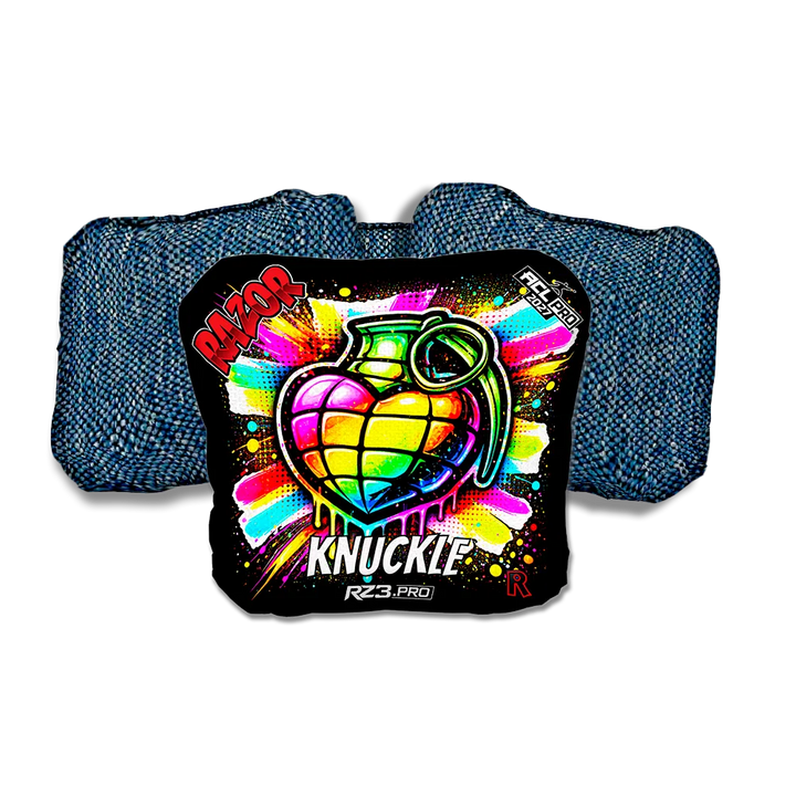 Knuckle PRO Love SP Blue Back Cornhole Bags