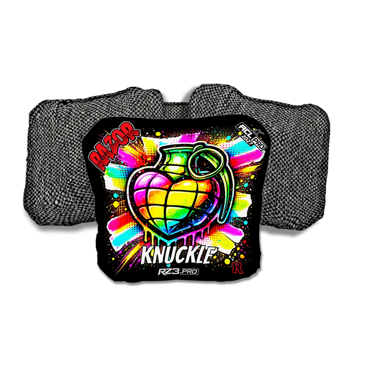 Knuckle PRO Love SP Gray Back Cornhole Bags
