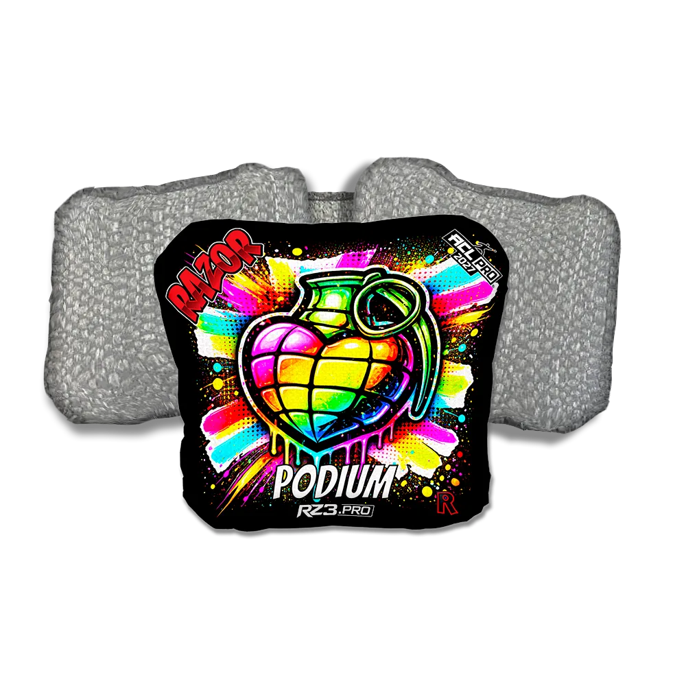 Podium PRO Love SP Silver Back Cornhole Bags