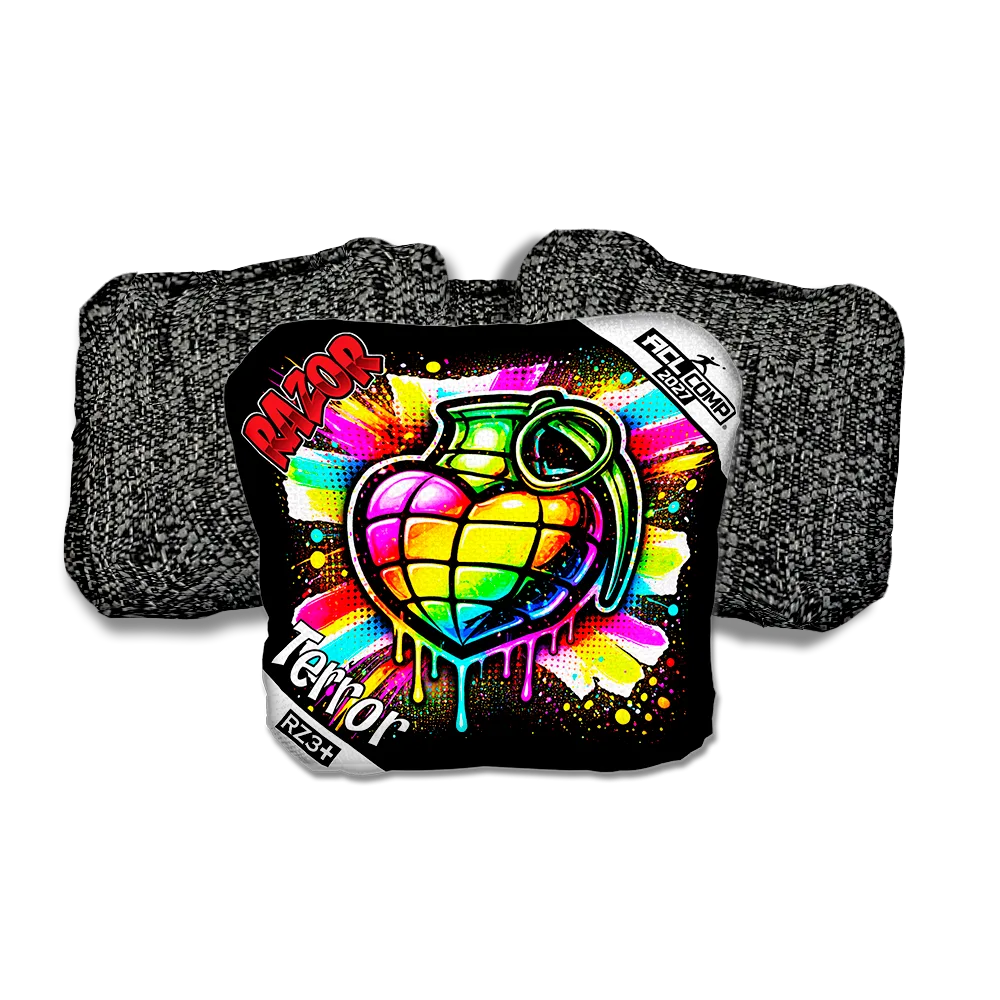 Terror COMP Love SP Black Back Cornhole Bags