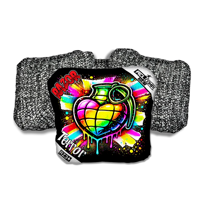 Terror COMP Love SP Salt Pepper Back Cornhole Bags