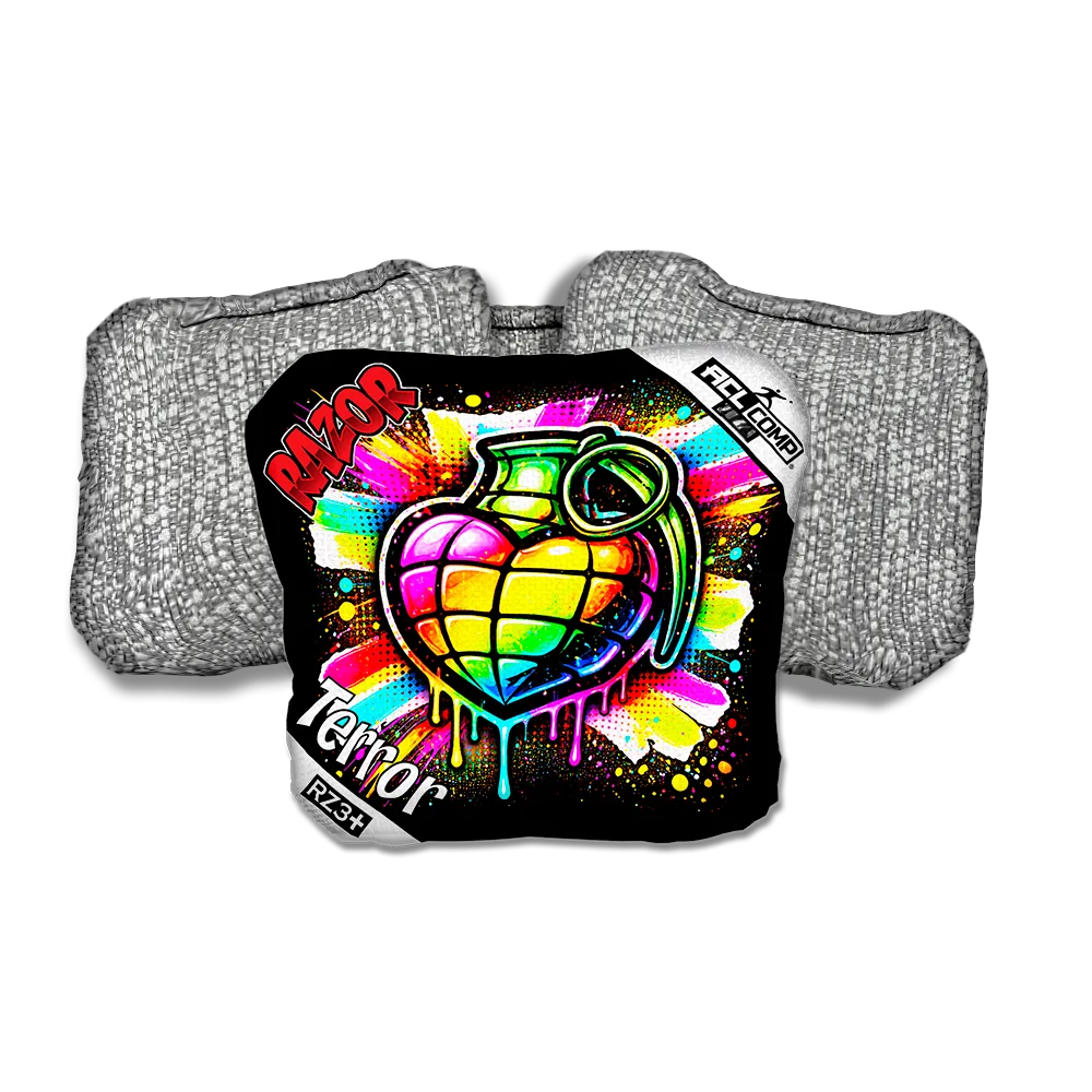 Terror COMP Love SP Silver Back Cornhole Bags