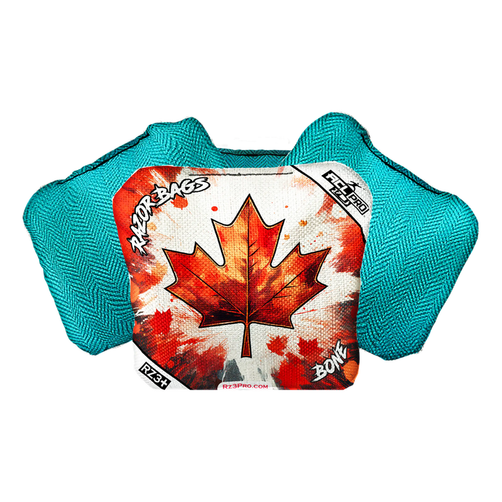 Bone | Maple Leaf | ACL PRO Razor Cornhole Bags