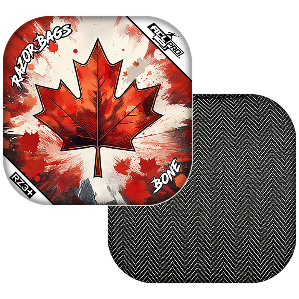 Bone | Maple Leaf | ACL PRO Razor Cornhole Bags