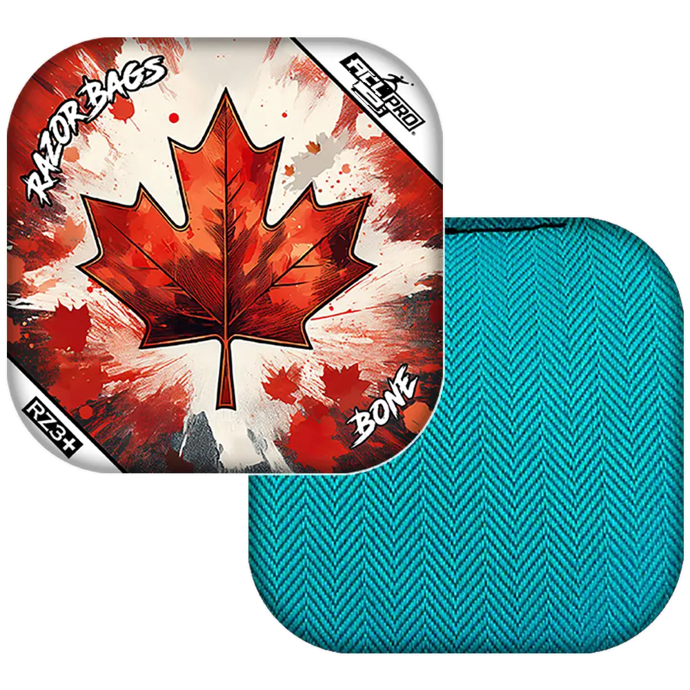 Bone | Maple Leaf | ACL PRO Razor Cornhole Bags