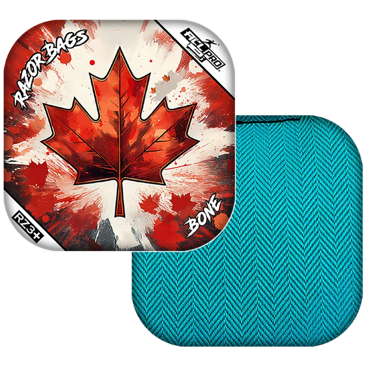 Bone | Maple Leaf | ACL PRO Razor Cornhole Bags