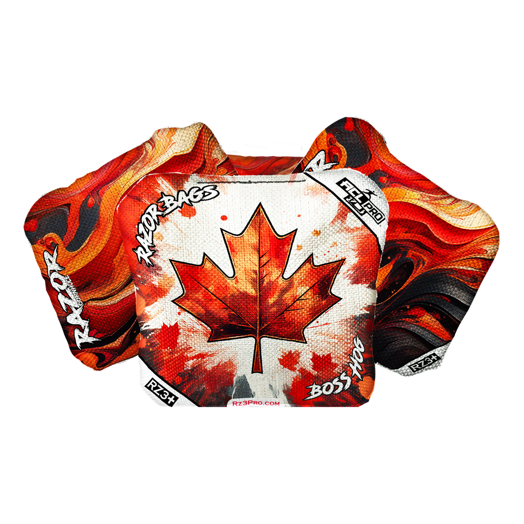 Boss Hog | Maple Leaf | ACL PRO Razor Cornhole Bags