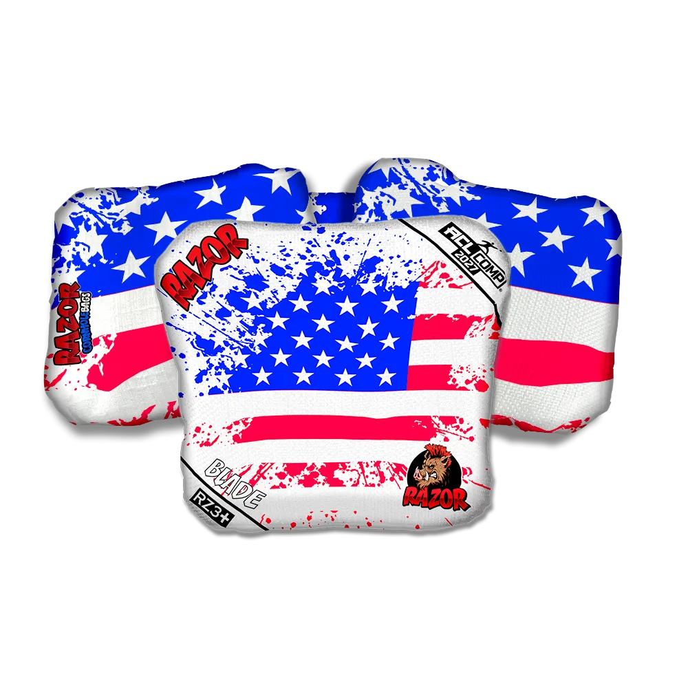 Blade COMP Merica Flag Cornhole Bags