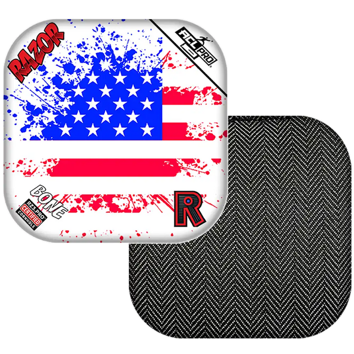 Bone | Merica Flag | ACL PRO Razor Cornhole Bags